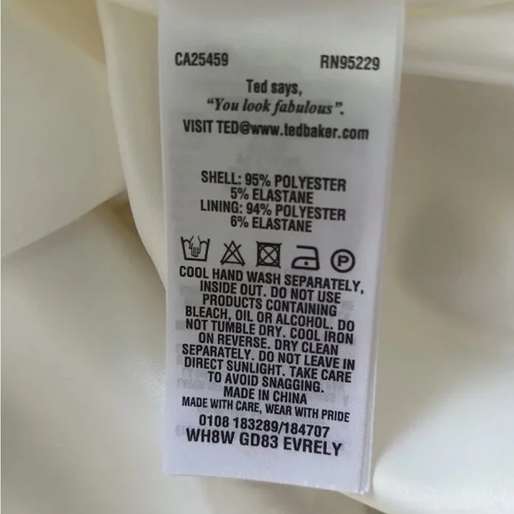 Ted Baker Evrely midi dress It’s Spring! Hummingbirds! Midi Dress Sz 4 = USA 10 - Picture 13 of 14